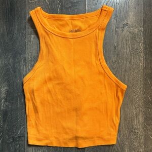 Wild Fable Orange Ribbed Tank Top
